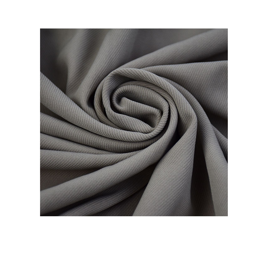 Factory wholesale polyester four-sided elastic twill double-layer fabric polyester fabric fashion pants woven fabric
