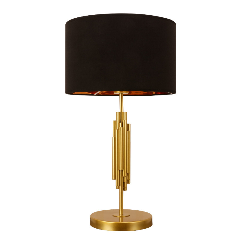 Picture of American Table Lamp Modern Minimalist Living Room Study Creative Stylish Black Model Room Designer Bedroom Bedside Lamps