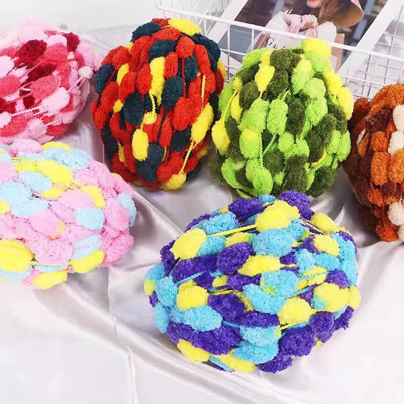 Big Ball Thread Bean Thread diy Hand-woven Sofa Cushion Cover Blanket Sitting Blanket Thick Thread Ball