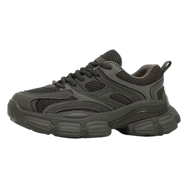 High-grade daddy shoes women's shoes new retro slim feet sneaker thick bottom gray casual shoes one-piece delivery
