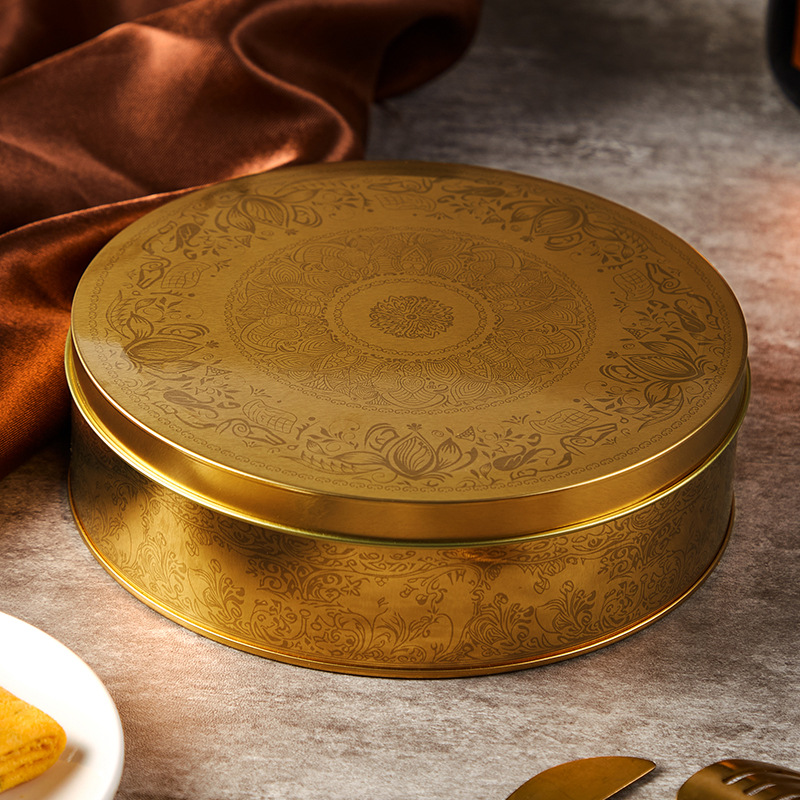 Oven-able Cake Box Chocolate Dessert Cookie Cafe Casual High-end Storage Accompanying Gift Iron Box