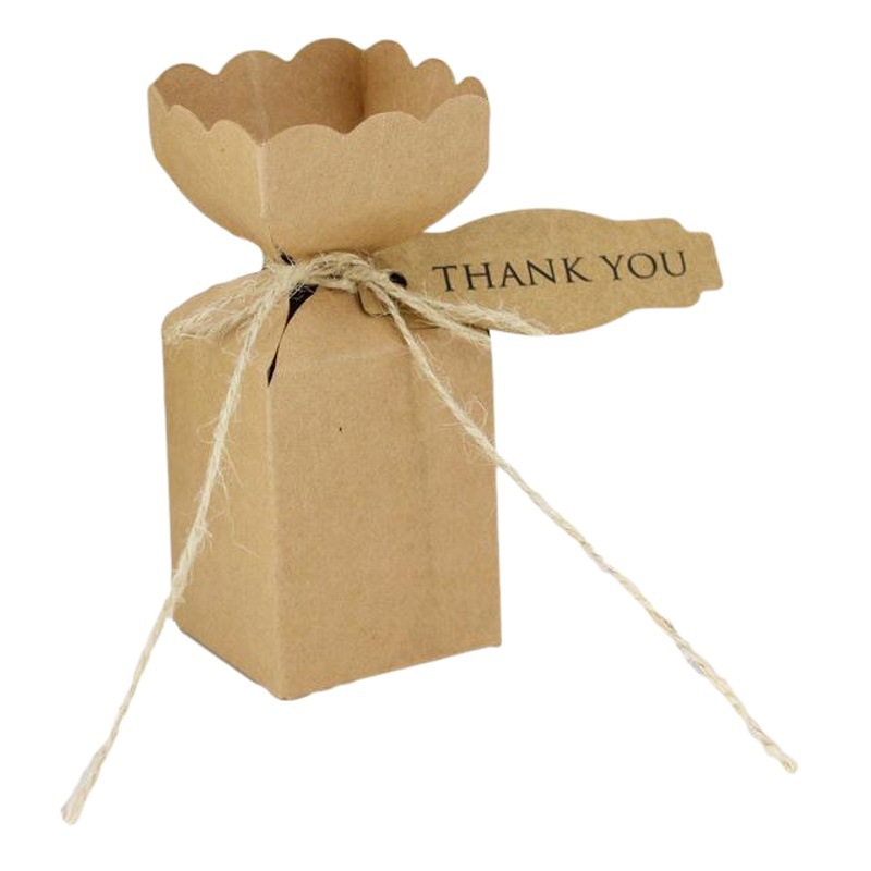 Cow Vase Creative DIY Candy Box Candy Gift Packaging Bag Retro Personalized Birthday Cowhide Paper Box Mori