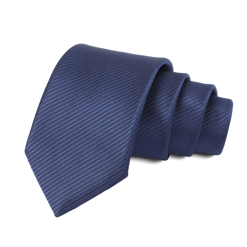 Picture of Men's Tie Business Casual Stripesd Tie 8cm Polyester Jacquard Embroider Print Tie Wholesale Formal Wear
