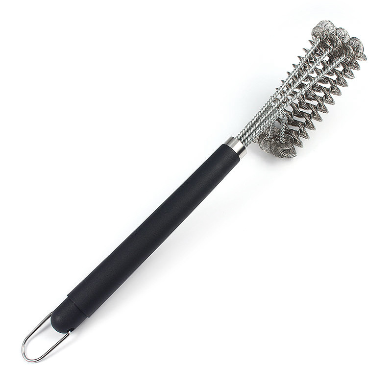 Picture of Factory wholesale barbecue wire brush copper wire brush barbecue net cleaning brush long handle curling brush spring steel wire brush