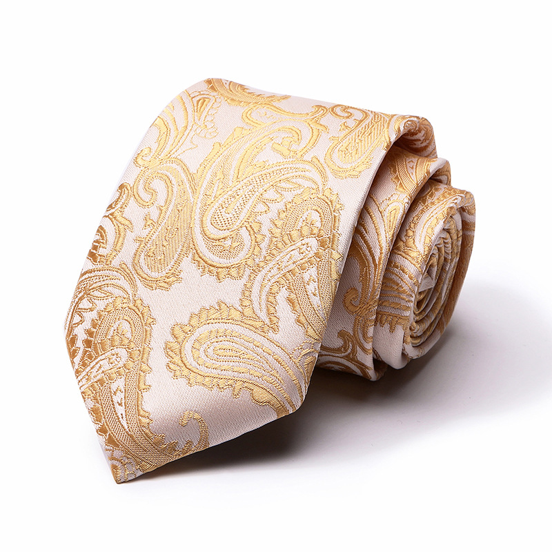 Picture of Tie spot tie polyester silk tie manufacturer 8cm business men's formal wear wedding studio tie