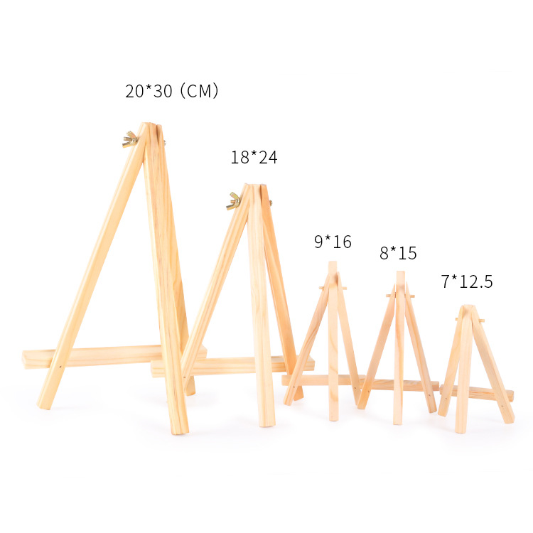 Picture of Wooden Display Mini Easel Desktop Tripod Small Easel New Photo Frame Easel 15*8 Photo Frame Tripod Bracket
