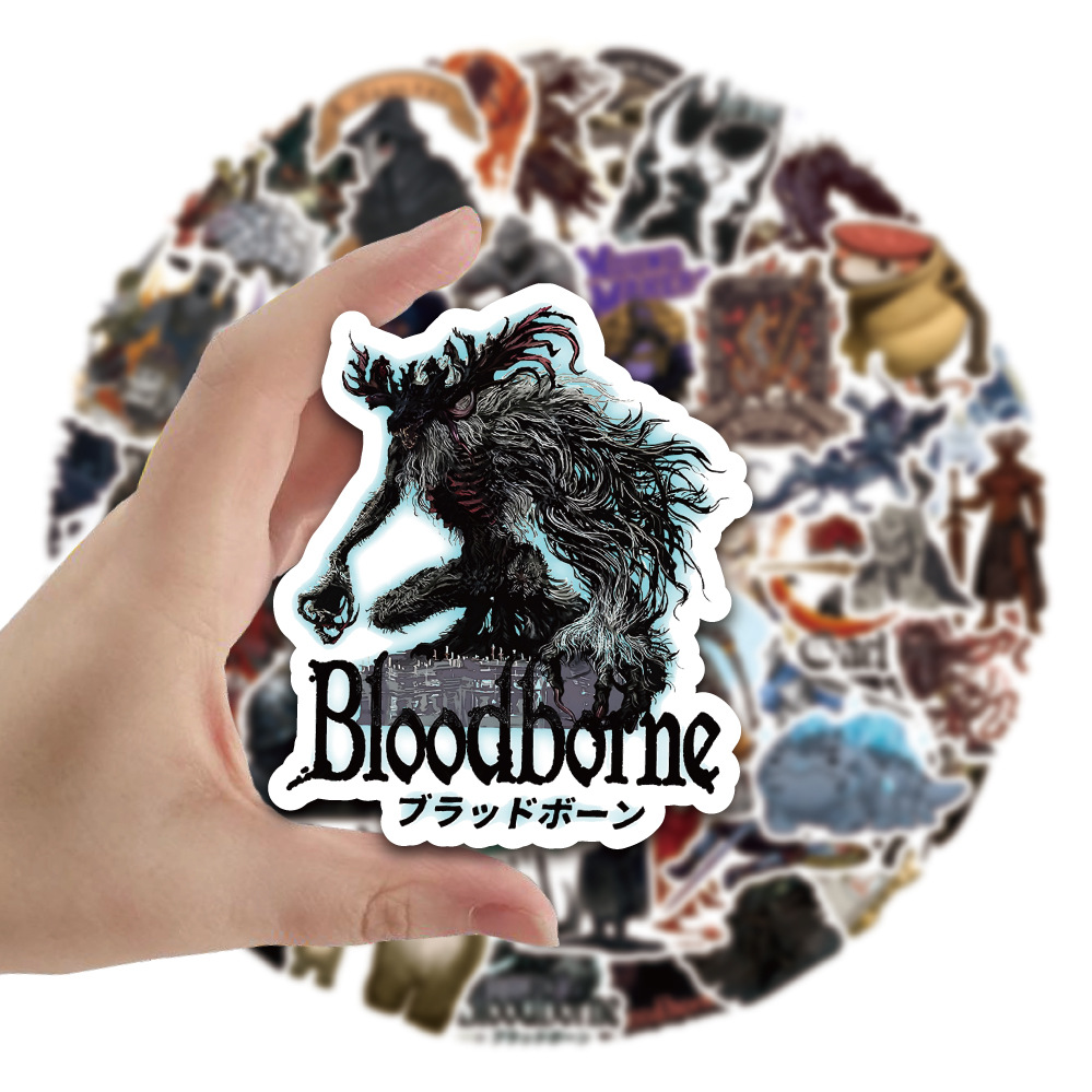 Picture of 50 Dark Souls Cartoon Graffiti Stickers Decorative Water Cup Notebook Stationery Box Waterproof Stickers Manufacturer Wholesale