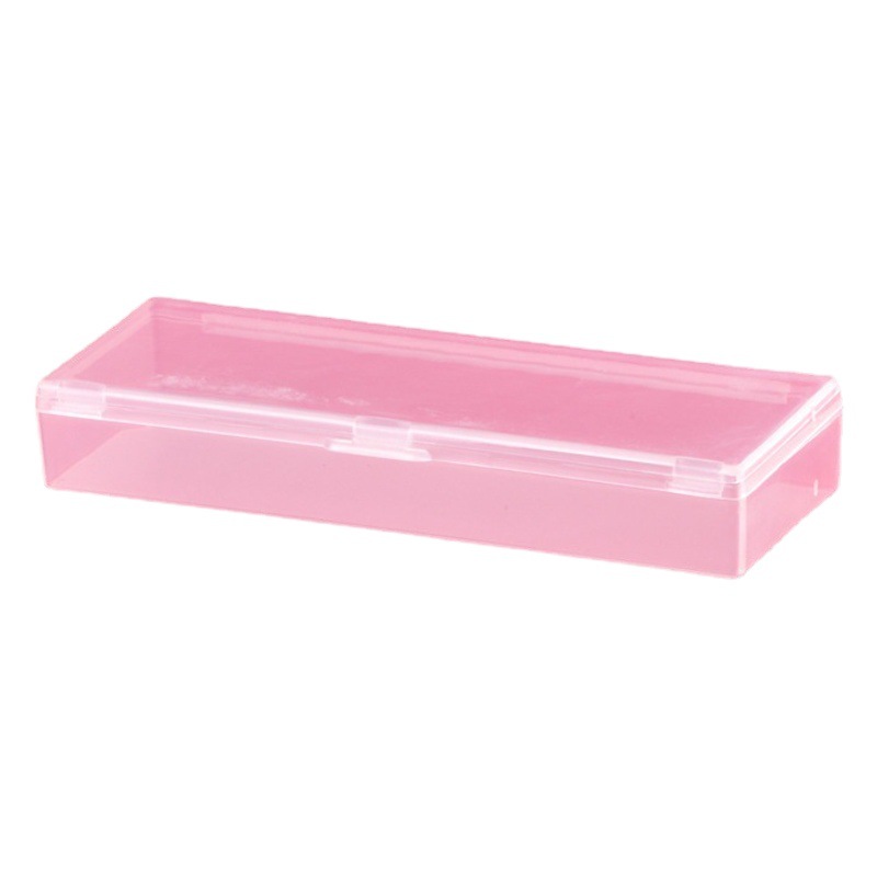 Long Storage Box with Lid, Frosted Hardware Product Packaging Box at the Bottom, Small Jewelry Pp Plastic Box