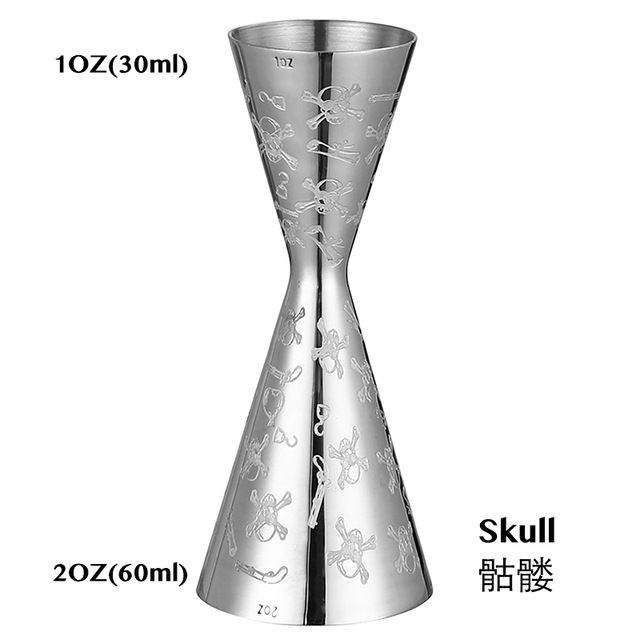 Picture of Indian-style wine measuring device Full Cup bartending double-headed measuring cup 30/60 bartender special oz cup Jigger