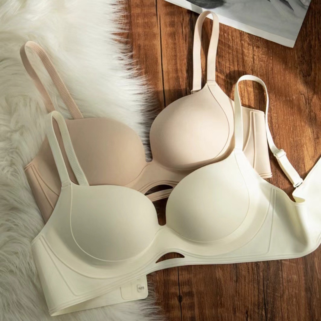 Seamless Underwear Women's Small Chest Gathering Large No Steel Ring Side Closure Accessory Breast Upper Support Anti-sagging Comfortable Breathable Bra