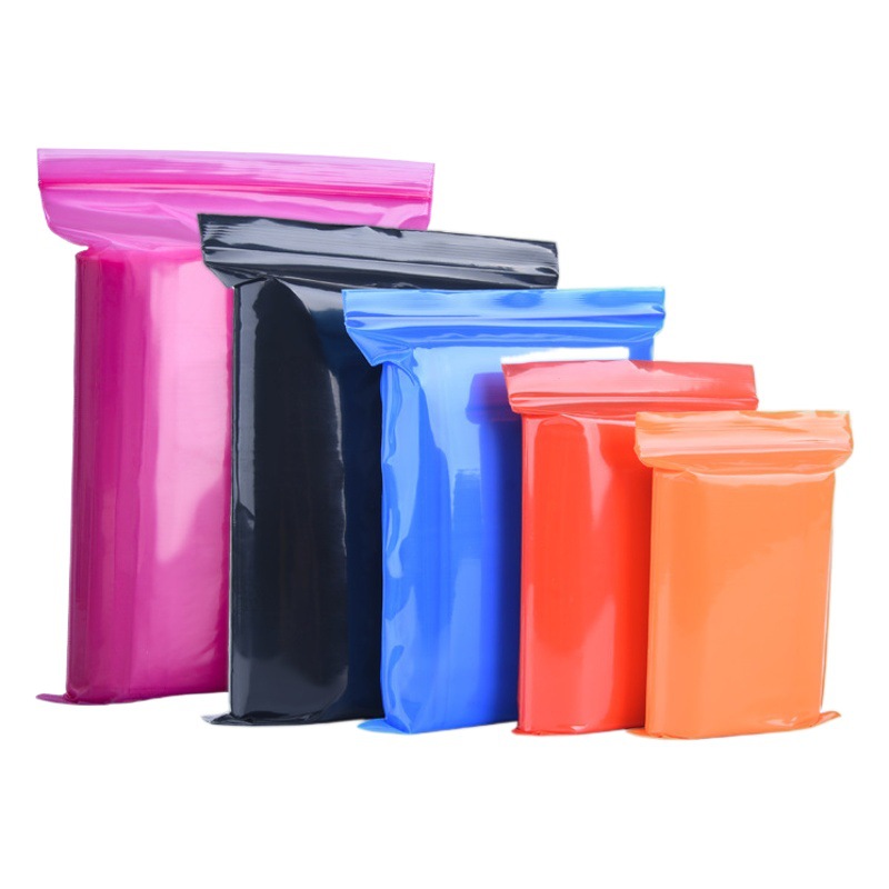 Color pe self-sealing bag thickened plastic sealing bag size sample packaging jewelry packaging bag