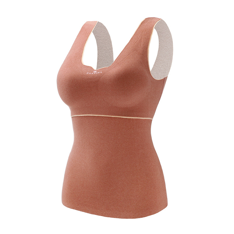 Picture of Oxygen-friendly 2.0 Velvet Lined Thickened Thermal Vest Women's All-match Base Shirt Slim-fit Seamless Thermal Underwear for Women
