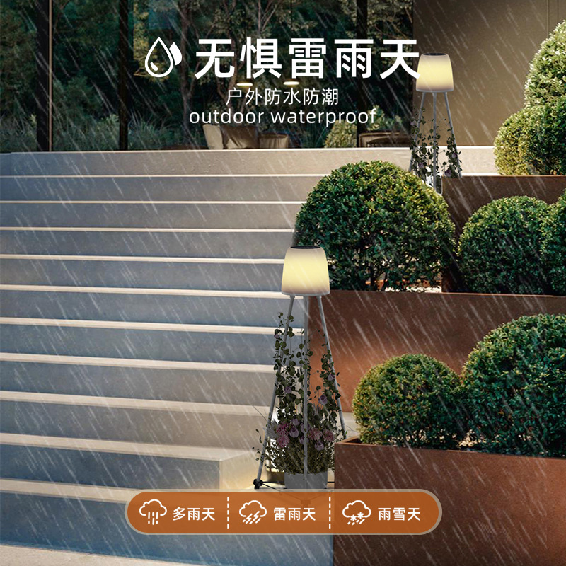 Picture of Cross Border Outdoor Garden Solar Flower Light Waterproof Outdoor Villa Yard Balcony Decorative Atmosphere Garden Light