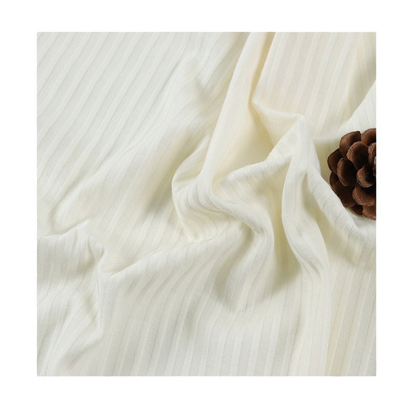 Picture of Summer Vertical Strip Pit Strip Needle Jacquard Knitted Cloth Baby Jumpsuit Mosquito-proof Clothing Knitted Needle-drawing Sweat Cloth
