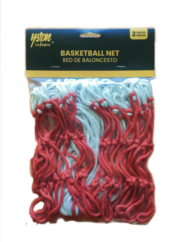 Picture of Three-color woven basketball net for indoor and outdoor activities and competitions. Detachable basketball stand. Net shot basketball frame net