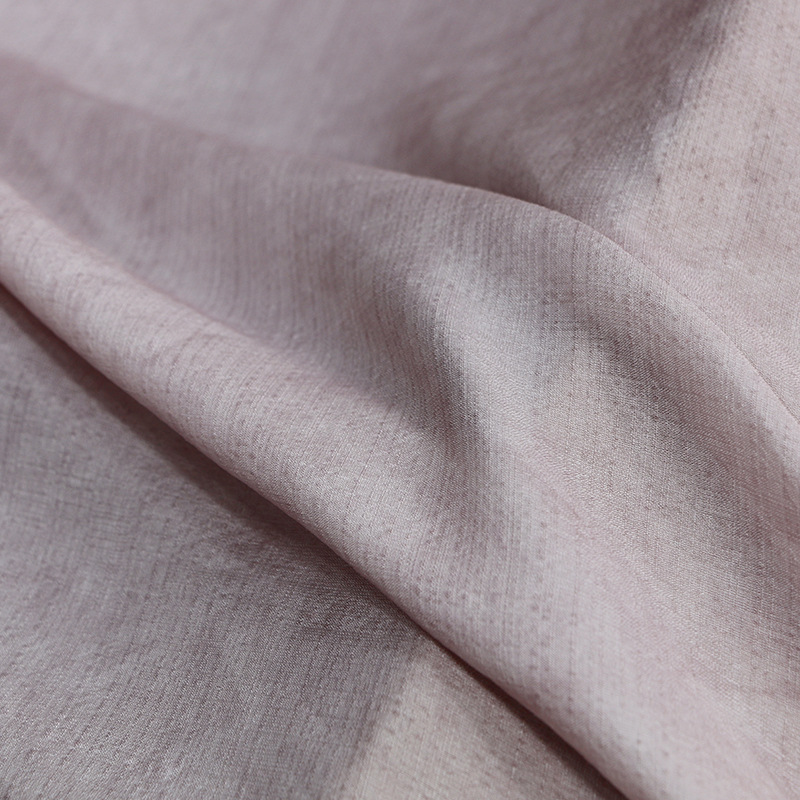 Picture of Dirty Light Purple 19mm Silk Tussah Silk Texture Fabric, Hand-Dyed Cold-Dyed Fried Elegant Old Fabric