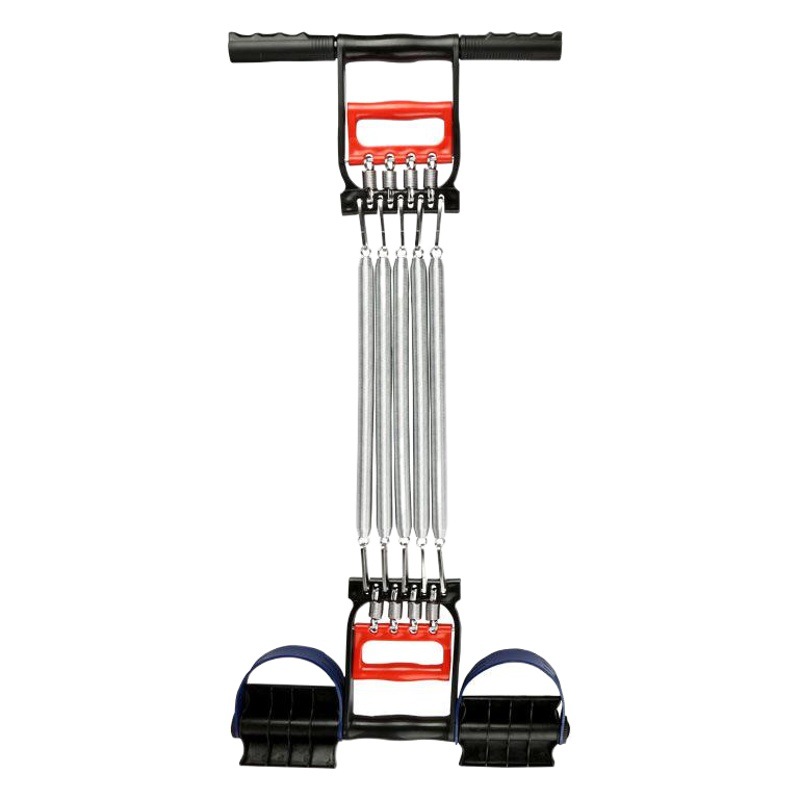 Foot Pedal Spring Three-In-One Tensioner, Grip Strength Expander, Chest and Arm Strength Trainer, Fitness Equipment, Detachable Foot Pedal for Full Body Training