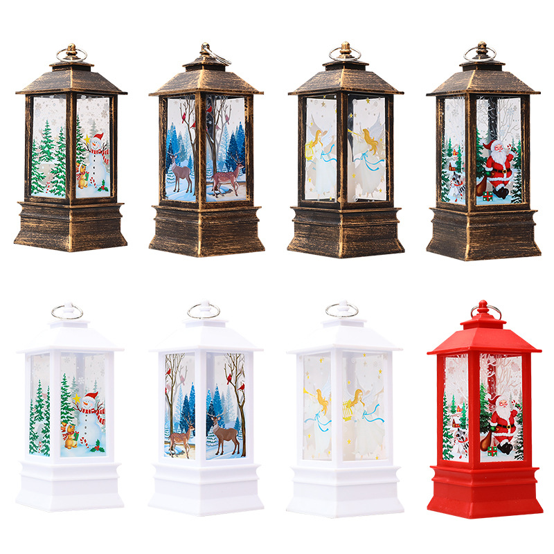 Cross-border wholesale Christmas wind lamp large decorations Christmas decoration props gifts wishing lamp Christmas gifts