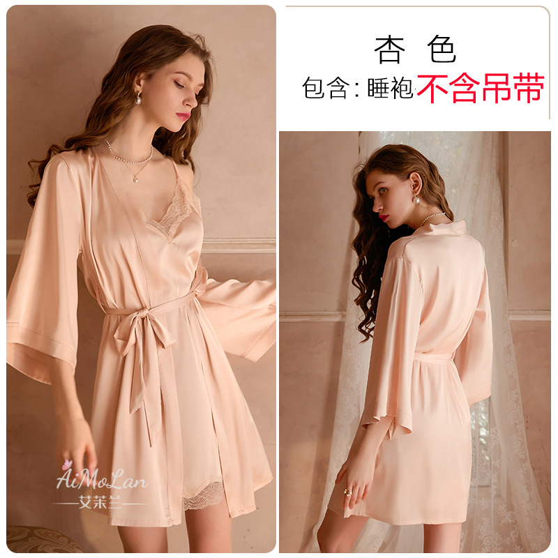 Meishilan bathrobe without sling one-piece bathrobe 169