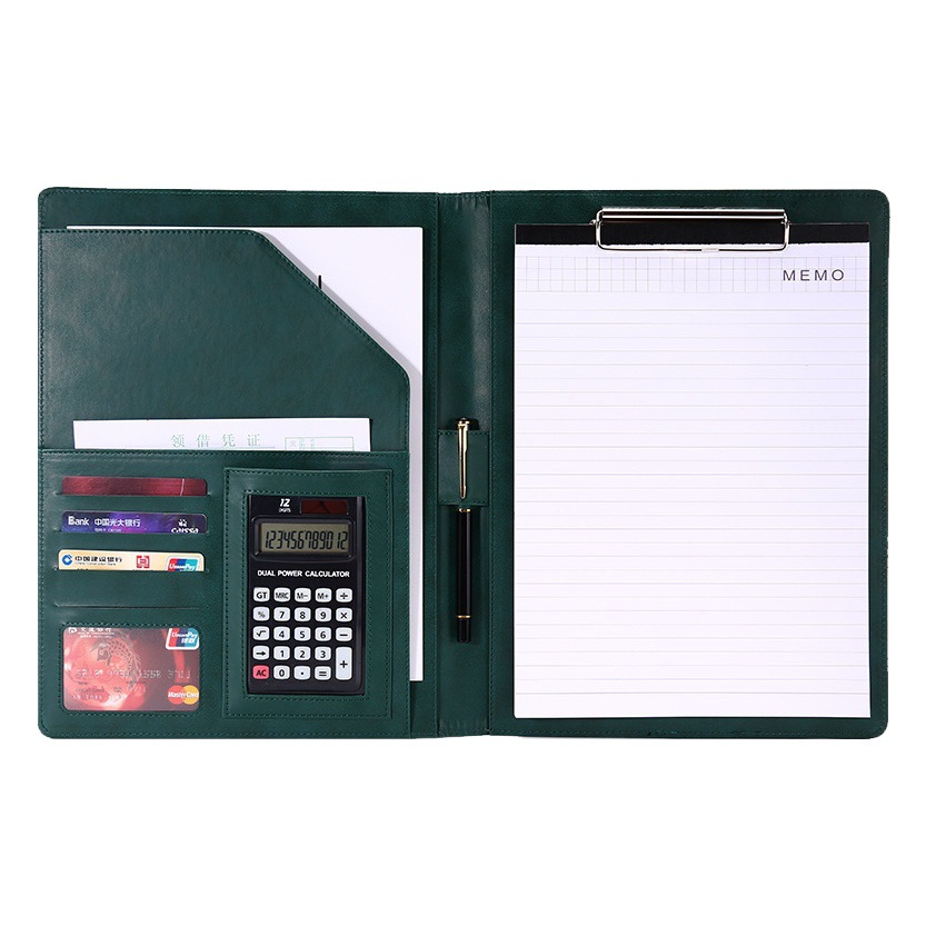 A4 Business Sales Office Folder, Measuring Pad Clipboard, Leather Manager Contract Folder, High-End