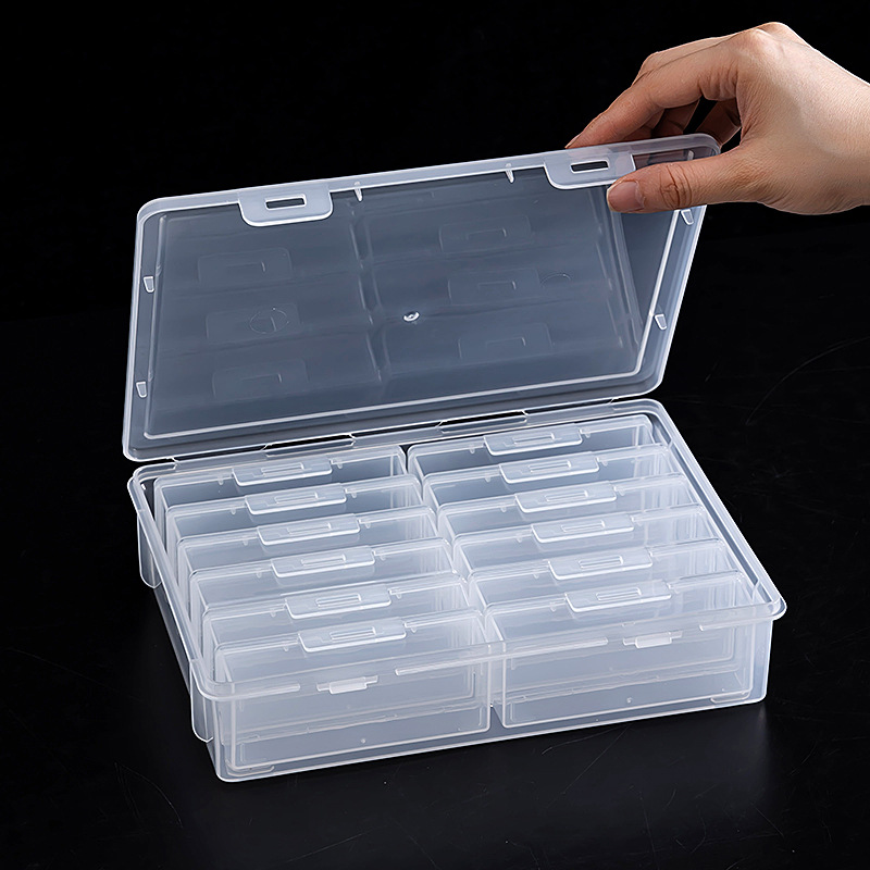 New Diamond Painting Diamond Box Transparent Plastic Storage Box Nail Art Jewelry Jewelry Jewelry Storage Box