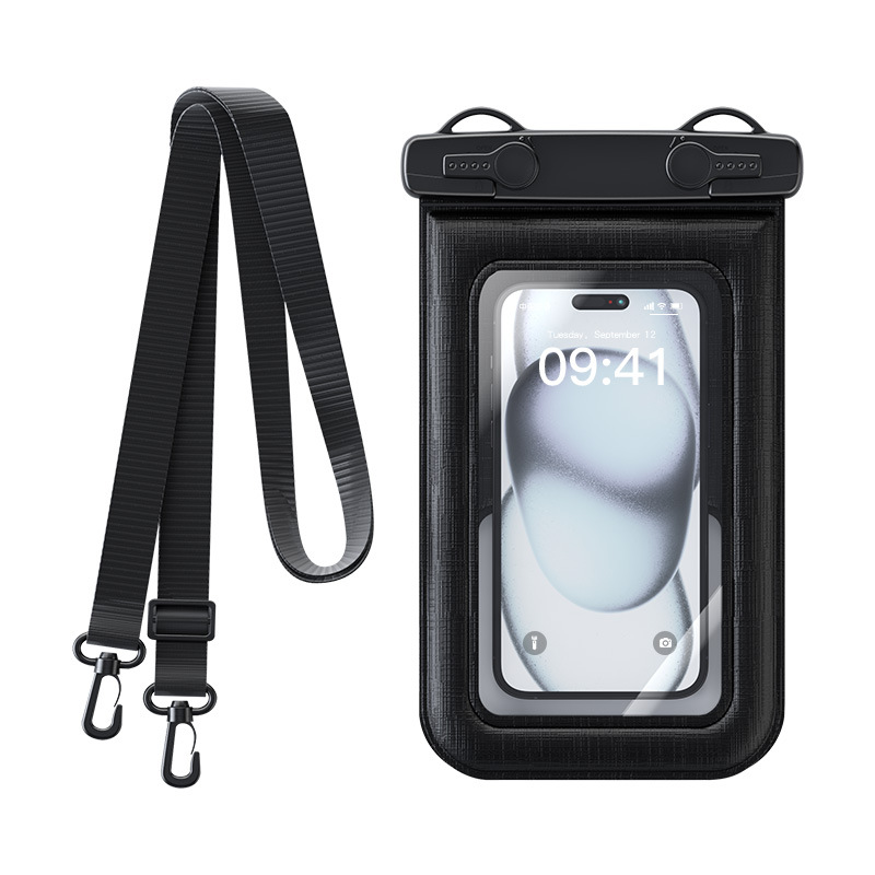 Picture of Cross-border new mobile phone waterproof bag touch screen sponge floating can be slung large capacity ipx8 waterproof mobile phone case