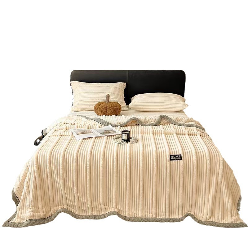 Picture of Rabbit velvet blanket thickened office nap blanket is air-conditioned sofa coral velvet lunch break shawl small blanket wholesale