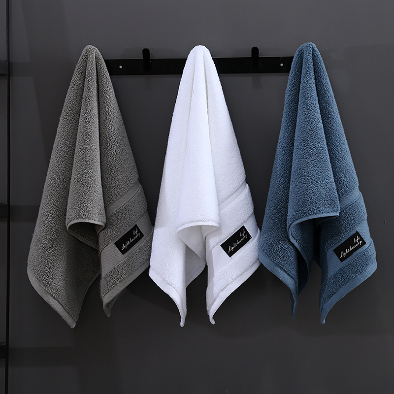 Hilton Pure Cotton Towel Adult Household Face Wash and Bath Towel for Couples Men and Women Pure Cotton Soft Absorbent and Lint-Free