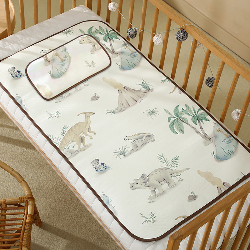 Picture of Baby mat class a ice silk cold mat breathable sweat-absorbent ice silk baby single newborn stroller mat children's car mat