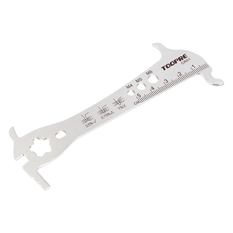 TOOPRE mountain bike chain measuring ruler wear measurer measuring chain ruler caliper detection tool