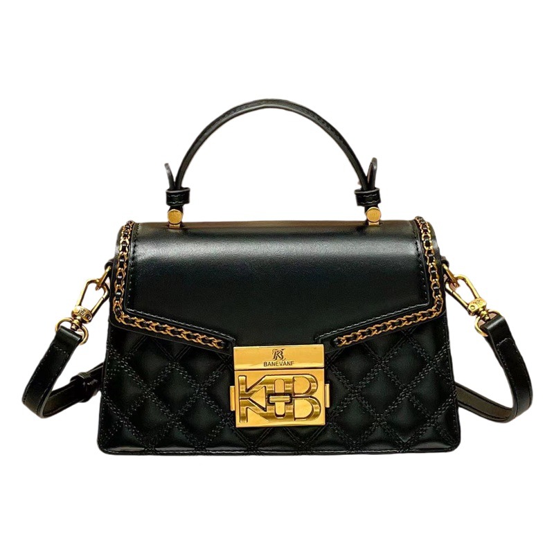 BANEVANF Princess Barney 2024 spring new rhombus chain Women's bag Lock handbag shoulder messenger bag
