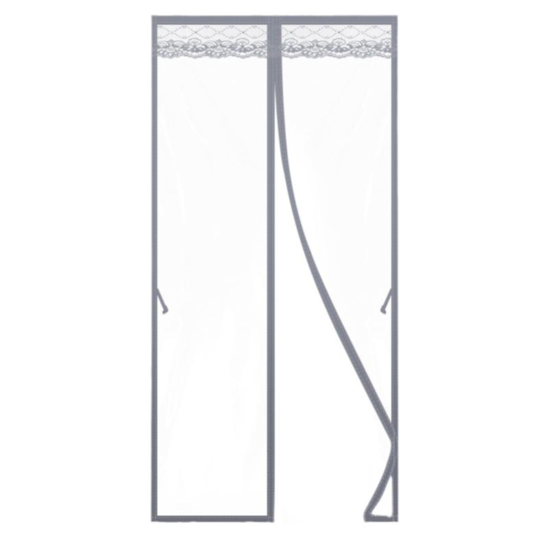 Picture of Full Magnetic Strip Balcony Windproof Door Curtain Winter Warm Household Windshield Kitchen Living Room Partition Curtain Transparent Punch-Free