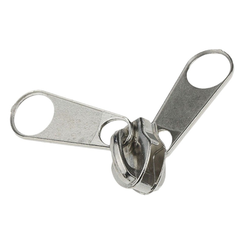 No. 3, No. 5, No. 8, No. 10 nylon double-sided nose zipper head tent double-sided zipper head in stock wholesale