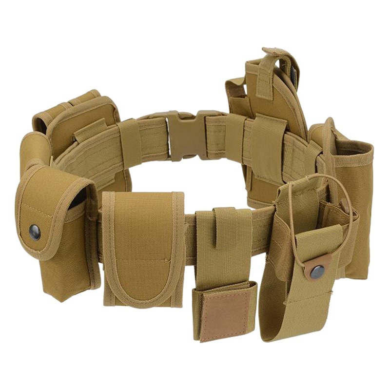 Outdoor Tactical Belt Girdle Combat Training Ten-Piece Set Security Duty Equipment Multi-Functional Security Belt Manufacturer