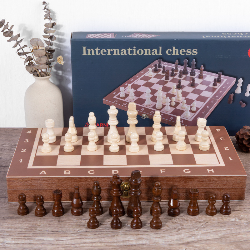 Magnetic Folding Chess Children's Beginner Chess Training Portable Leisure Sports Educational Desktop Toy