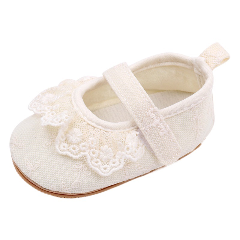 Newborn Baby's Velcro Anti-drop Soft Cloth Bottom Non-slip Thin Baby's Cute Princess Tankster Shoes BXC3063