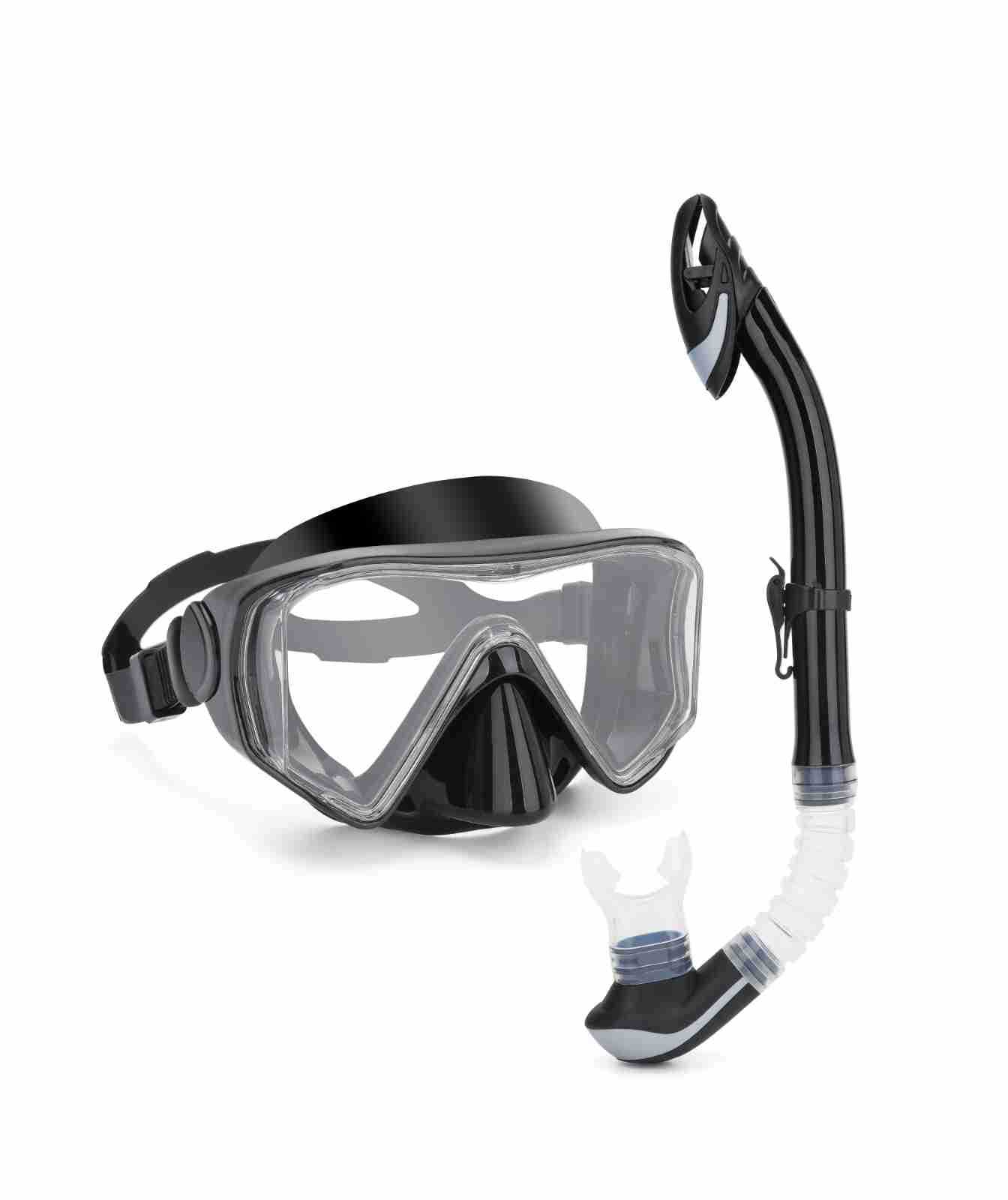 Picture of Wave Promotion Professional Snorkeling Two-Piece Equipment Diving Goggles Snorkel Snorkel Large Frame Large Field of View