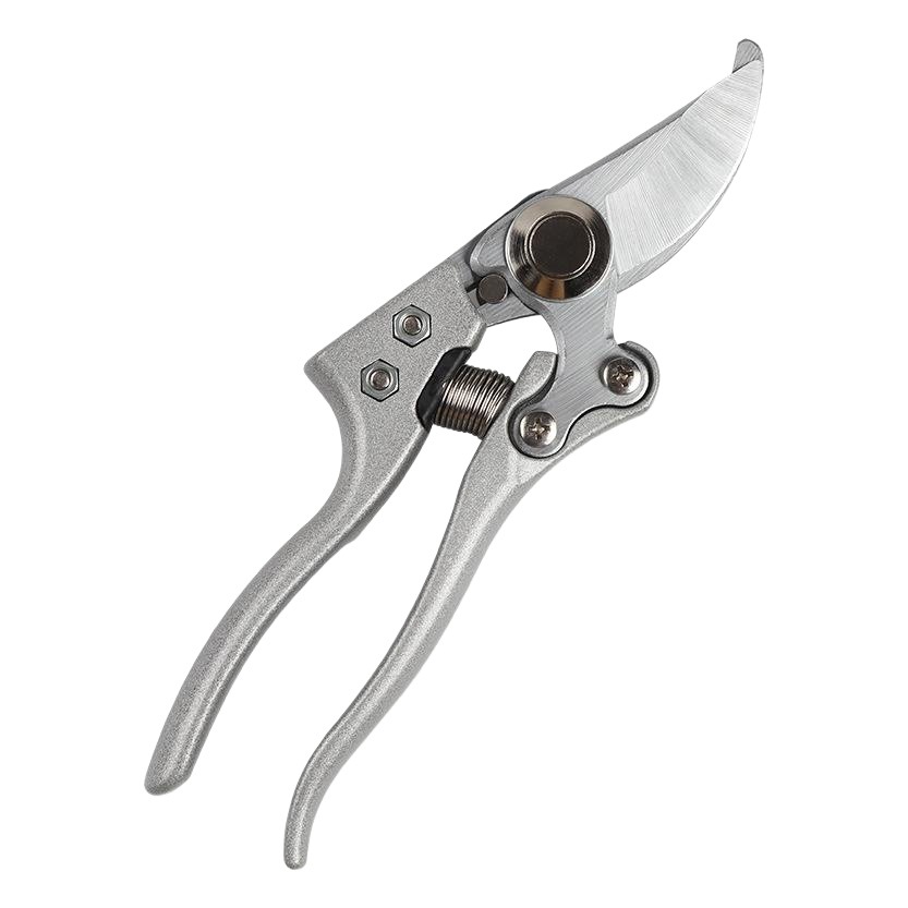Large diameter high carbon steel SK5 gardening pruning shears aluminum full gold strong thick branch fruit tree shears garden floral tool shears