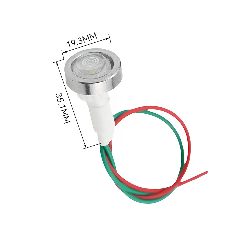 Picture of LED with line signal light power indicator DC12V 10mm red Green Yellow Blue White