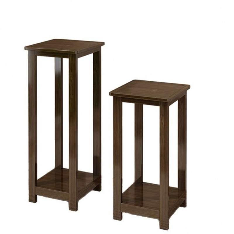 Picture of Chinese flower stand, balcony, flower stand, storage rack, succulent pothos flower pot shelf, flower stand, solid wood balcony, how many layers