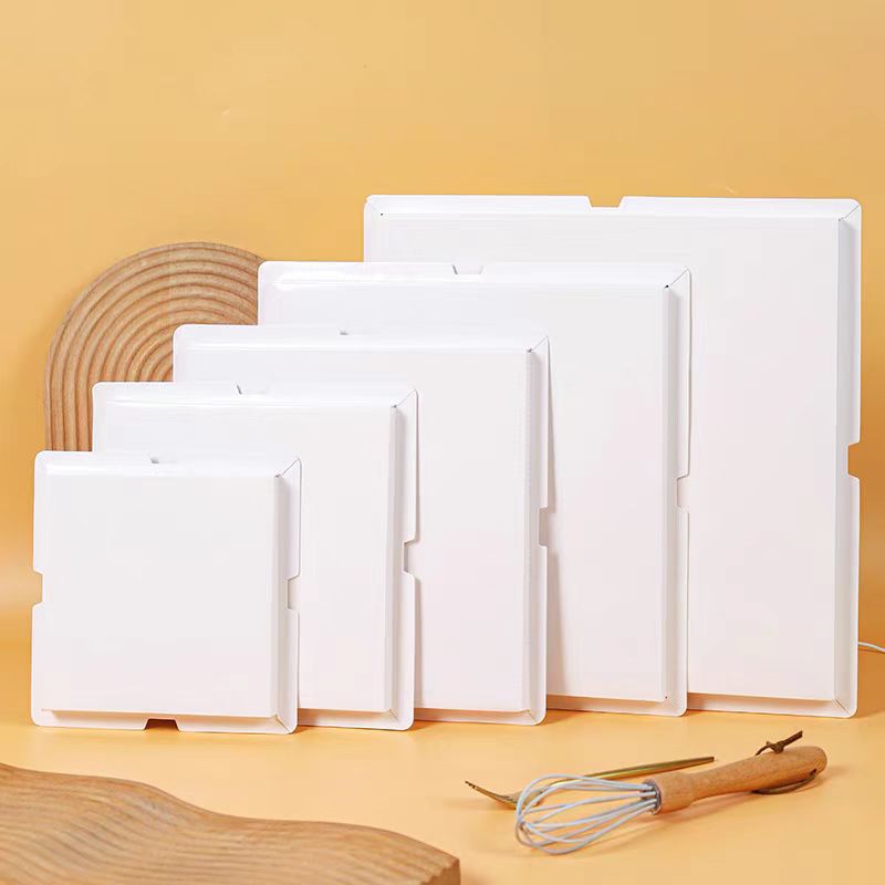 Foam Cake Base Tray 4681012inch Birthday Cake Box Set with Inner Support Pad and Biodegradable Dust Cover