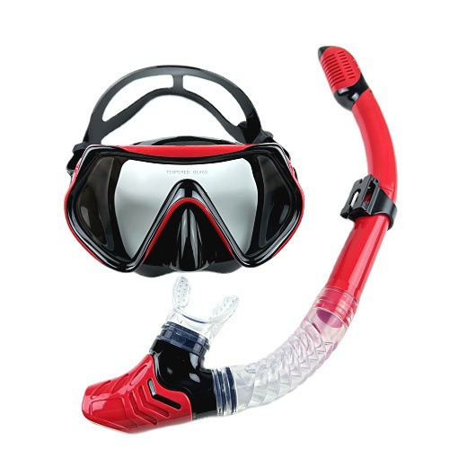 Adult Large Frame Diving Goggles Breathing Tube Set HD Anti-fog Diving Surface Mirror Waterproof Snorkeling Three Treasures Swimming Equipment