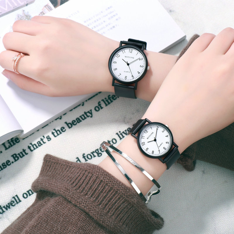Picture of Popular Style Watch Female Student Korean Style Simple Fashionable Sports Casual Men's Atmospheric Retro College Style Couple's Watch