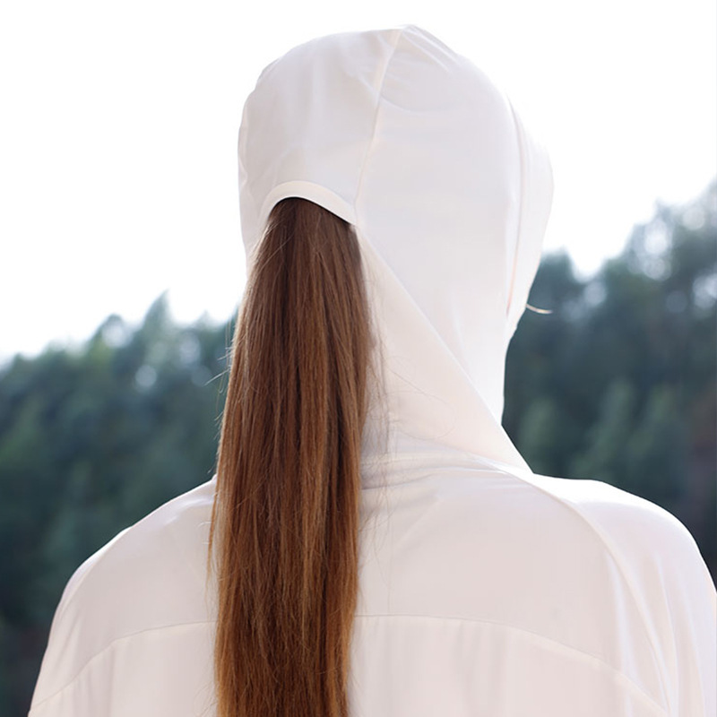 Picture of Summer Jiao Style Sun Protection Clothing for Women, Sun Protection Shawl with Black Rubber Brim, Uv Protection, Cloud Yarn Ice Silk