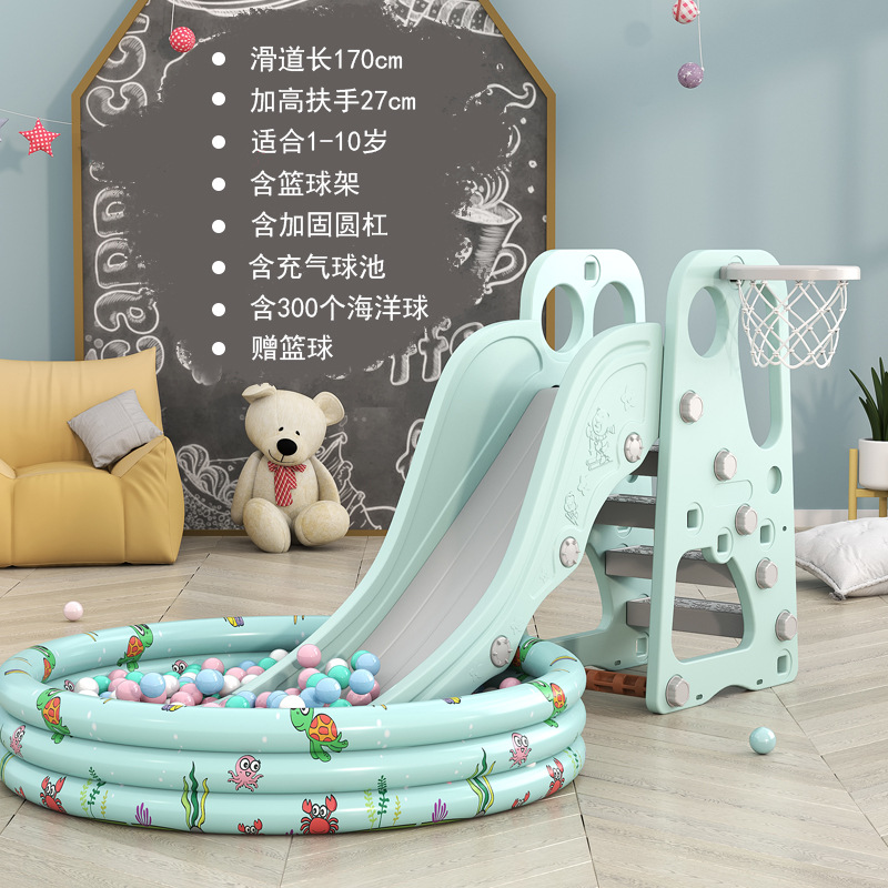 Picture of Children's Thickened Plastic Toys 3 to 10 Years Old Small Family Amusement Park Indoor Household Baby Baby Slide