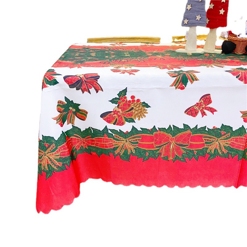 Picture of 2022 new Christmas tablecloth decoration Amazon cross-border hot selling Christmas printed tablecloth table towel wholesale