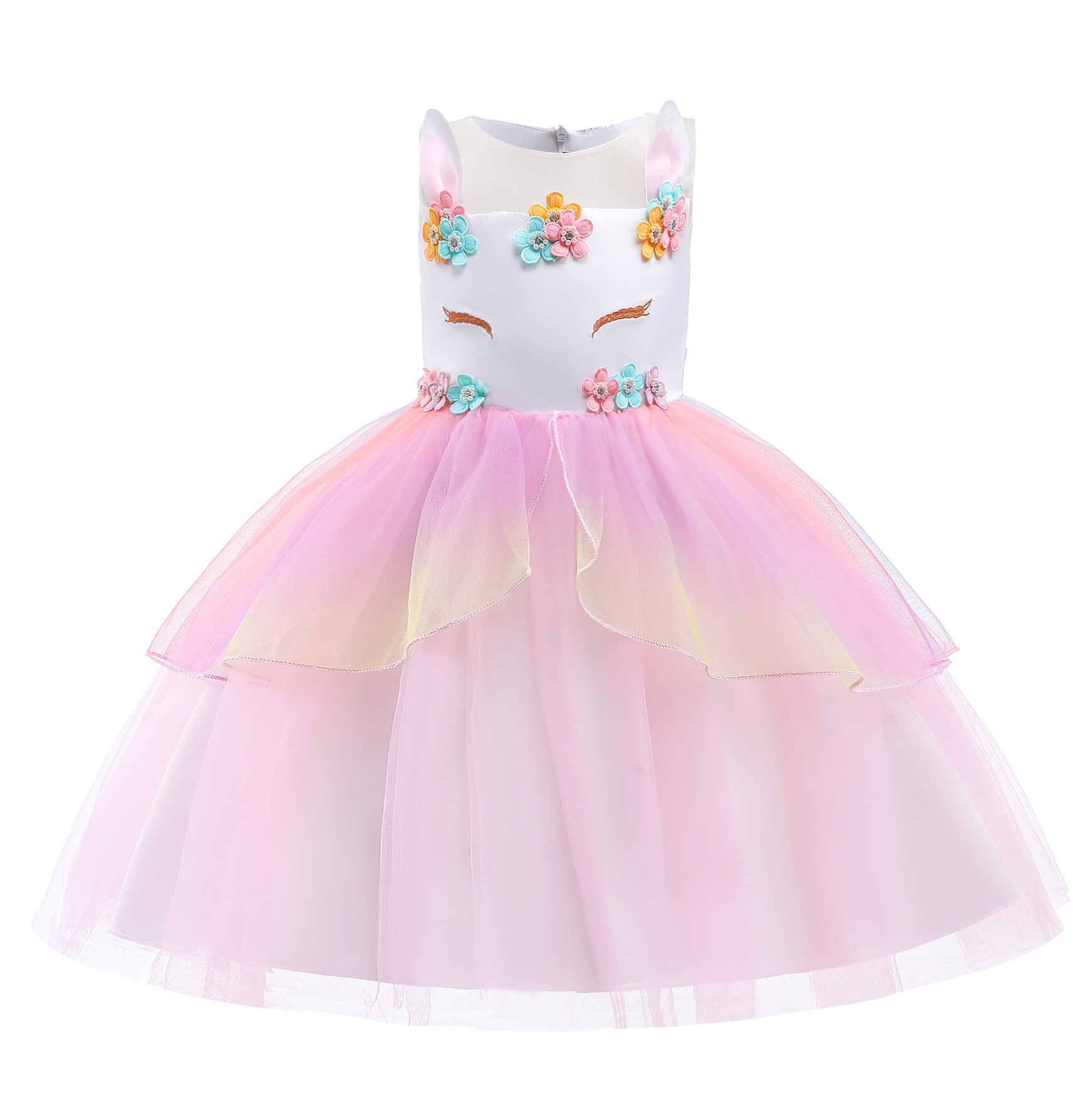 Foreign Trade Children's Wear Halloween Christmas Festival Performance Little Girl dress Unicorn Children's Dress Princess Dress