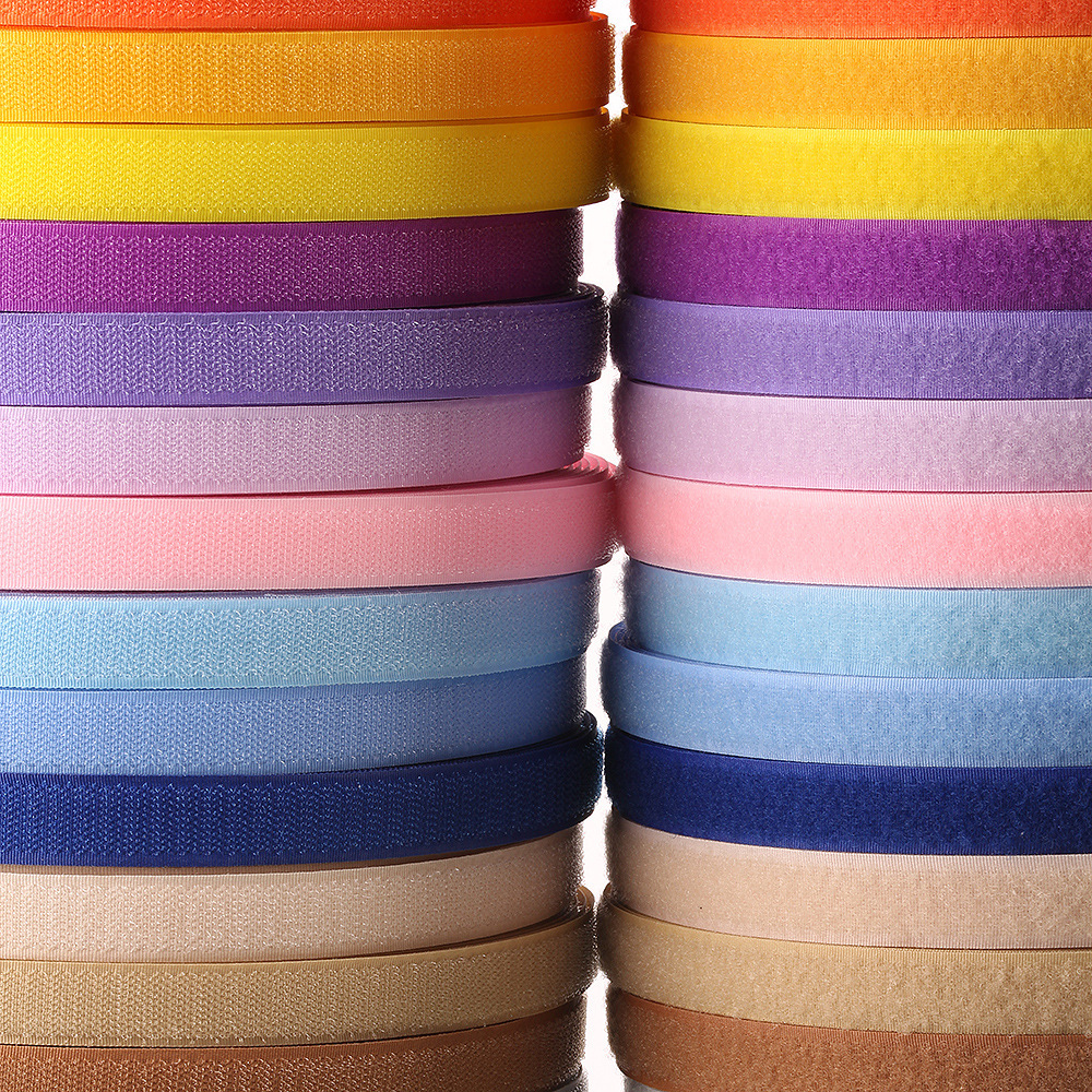 Expert Sewing Clothing Clothing Bags Shoes and Hats Colorful 2cm Blended Velcro Hook and Loop Straps 2cm Velcro Stickers