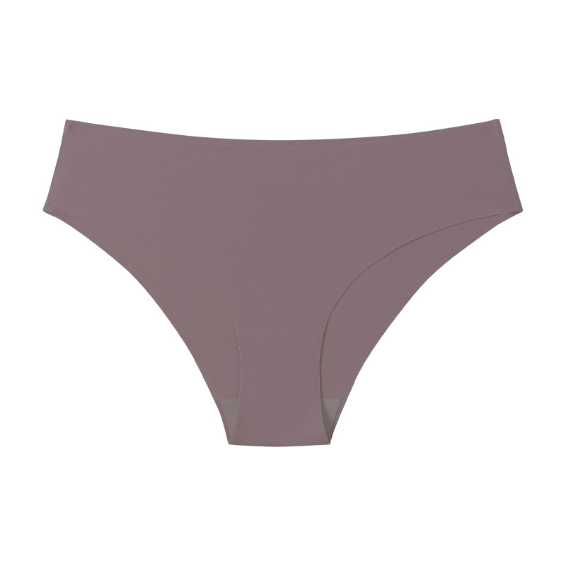 Picture of European and American Cross-border Pregnant Women's plus size Traceless Women's Underwear Class A Ice Silk Breathable Sports Low Waist Naked Briefs for Women