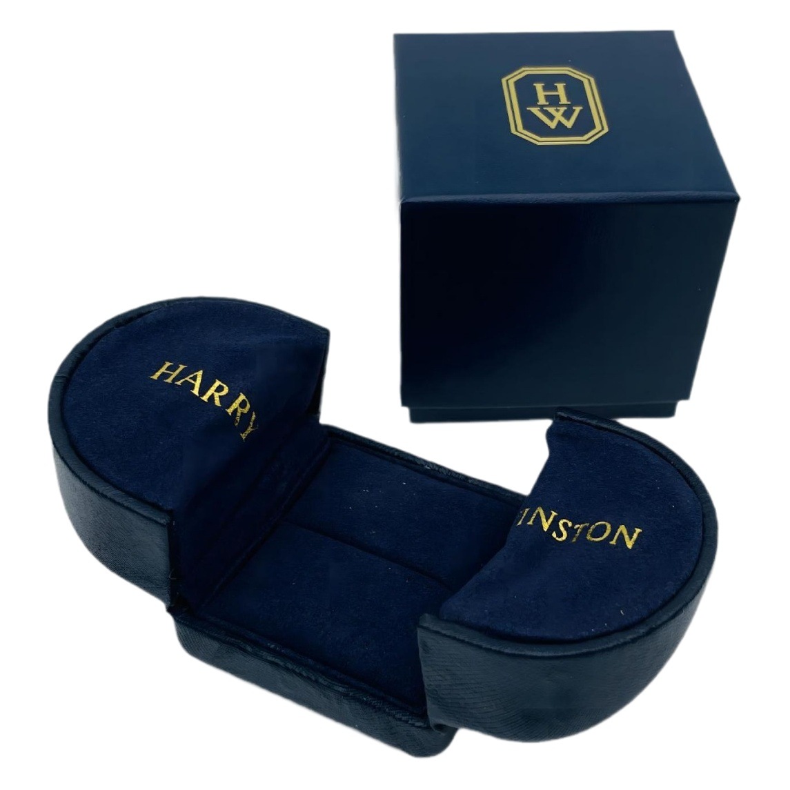 New HW Home Away Ring Box Pair Ring Necklace Box HARRYWINSTON Harry Winston Proposal Jewelry Box